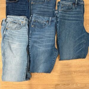 Set of 5 Pairs of Madewell and Kut From the Kloth Jeans Size 16